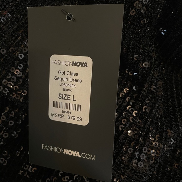 Sequin Sparkly Formal Fashion Nova Prom Gown Dress - Picture 7 of 7